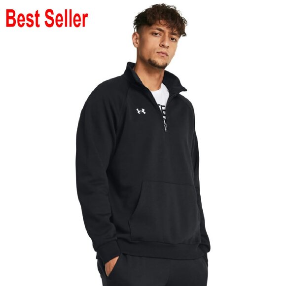 Quarter Zip Fleece Active Sweatshirt Classic Preppy Layering Essential
